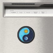 Aimant Symbole Sun Moon Yin Yang (In Situ (Lave-vaisselle))