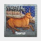 Aimant Symbole Taurus Zodiac Bull fête d'anniversaire (Devant)