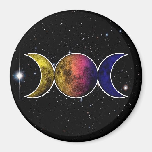 Aimant Symbole Triple Goddess Moon (Devant)