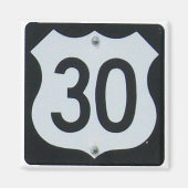 Aimant SYMBOLE US Highway 30 (Devant)