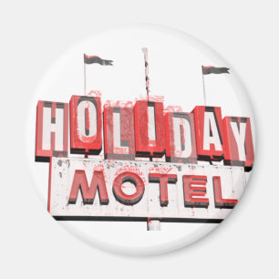 Aimant Symbole Vintage du Motel Hollywood