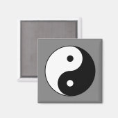 Aimant SYMBOLE YIN ET Yang (Taijitu taoïste chinois) (Recto/Verso)