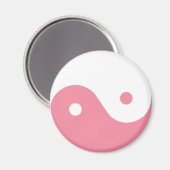 Aimant Symbole Yin-Yang rose (Recto/Verso)