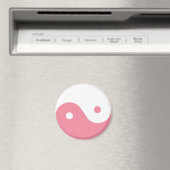 Aimant Symbole Yin-Yang rose (In Situ (Lave-vaisselle))