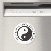 Aimant Symbole Yin Yang - tatouage solide (In Situ (Lave-vaisselle))