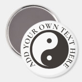 Aimant Symbole Yin Yang - tatouage solide (Recto/Verso)