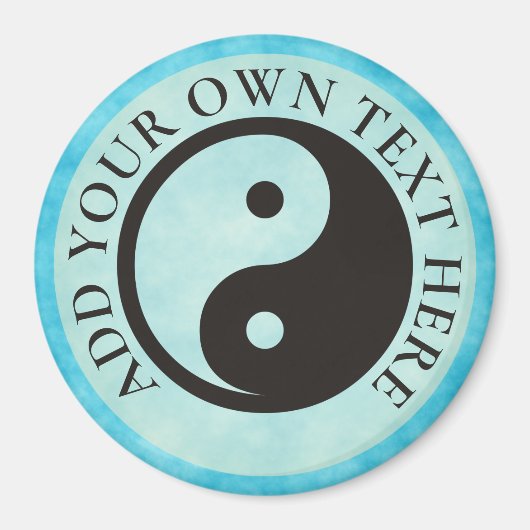 Aimant Symbole Yin Yang - tatouage solide (Devant)