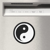Aimant Symbole Yin Yang - tatouage solide design 2 (In Situ (Lave-vaisselle))
