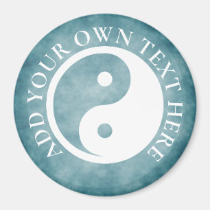 Aimant Symbole Yin Yang - tatouage solide design 2