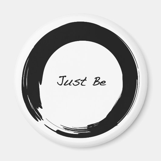 Aimant Symbole zen avec "Just Be" (Devant)