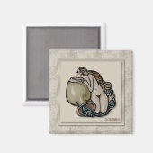 Aimant SYMBOLE Zodiaque AMATEUR Aquarius (Recto/Verso)