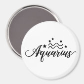 Aimant SYMBOLE Zodiaque Aquarius (Recto/Verso)