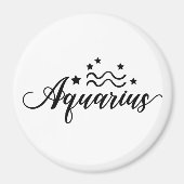 Aimant SYMBOLE Zodiaque Aquarius (Devant)