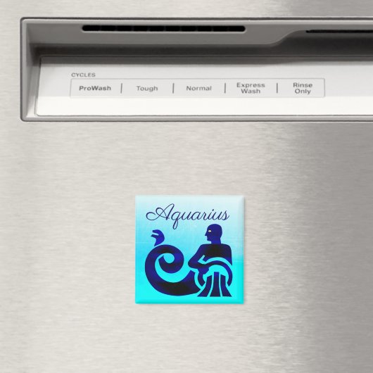 Aimant SYMBOLE Zodiaque Bleu Aquarius (In Situ (Lave-vaisselle))