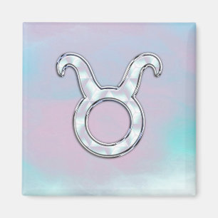 Aimant Symbole zodiaque de la mère de Pearl Taurus