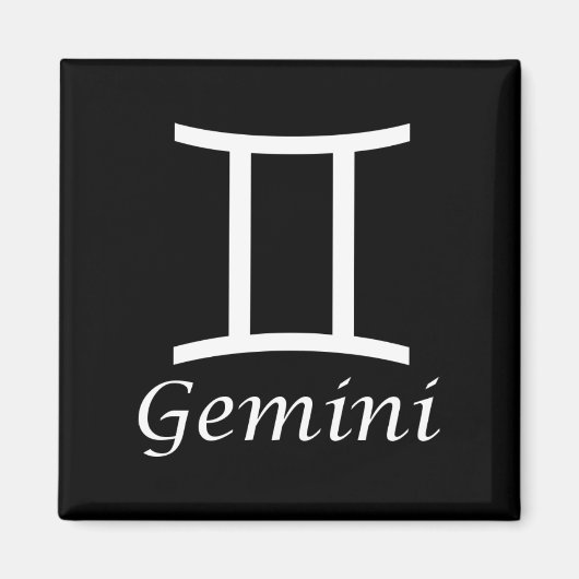 Aimant SYMBOLE Zodiaque "Gemini" (Devant)