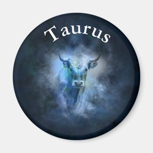 Aimant SYMBOLE Zodiaque Horoscope Astrologique Taurus Mag (Devant)
