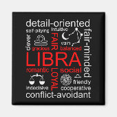 Aimant SYMBOLE Zodiaque Libra (Devant)