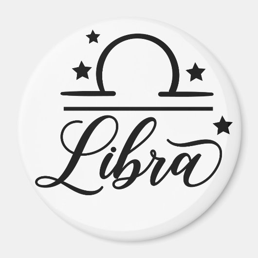 Aimant SYMBOLE Zodiaque Libra (Devant)