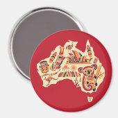 Aimant Symboles australiens (Recto/Verso)