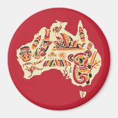 Aimant Symboles australiens (Devant)