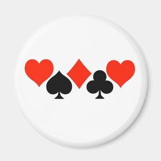 Aimant Symboles de carte (Devant)