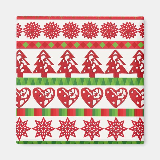 Aimant Symboles de Noël (Devant)