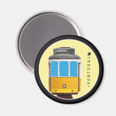 Aimant Symboles du Portugal - Tramway de Lisbonne (Recto/Verso)