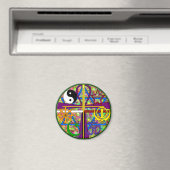 Aimant Symboles spirituels d'unité (In Situ (Lave-vaisselle))