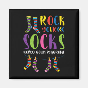 Aimant Syndrome de Down Rockez vos chaussettes Sensibilis