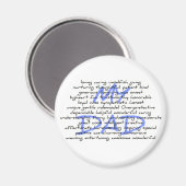 Aimant Synonymes Pour Papa (Recto/Verso)