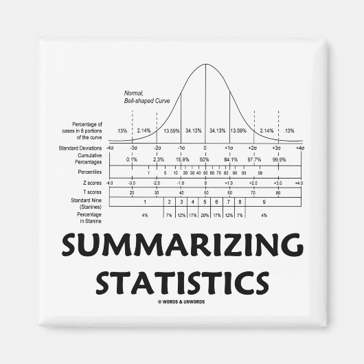 Aimant Synthèse des statistiques (Devant)
