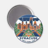 Aimant Syracuse New York (Recto/Verso)
