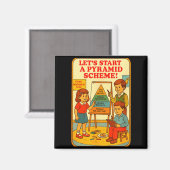 Aimant Système de Pyramide Drôle Blackcraft Culte Humour (Recto/Verso)