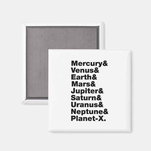 Aimant Système solaire (Recto/Verso)