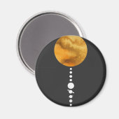 Aimant Système solaire minimal (Recto/Verso)