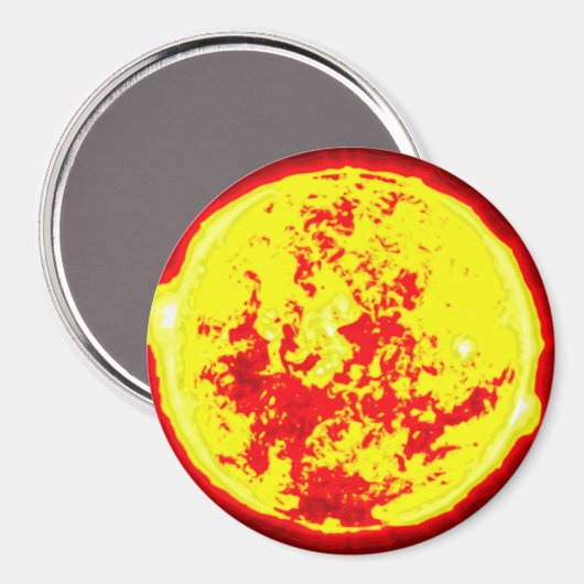 Aimant Système solaire Sun (Recto/Verso)