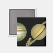 Aimant Système solaire ~ Vue longue (Recto/Verso)