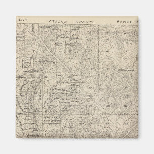 Aimant T1415S R2829E Carte de la section du comté de Tul