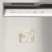 Aimant T19S R20E NE 1/4 Tulare Comté Plan de section (In Situ (Lave-vaisselle))
