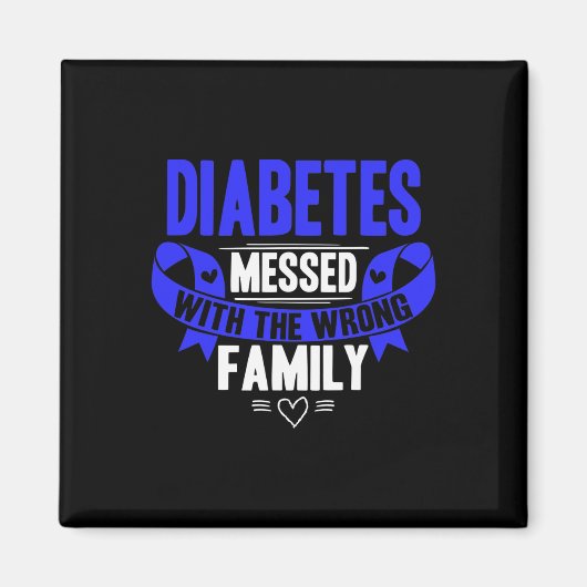 Aimant T1d Type 1 Sensibilisation au diabète (Devant)