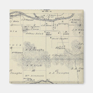 Aimant T22S R28E Carte de la section du comté de Tulare