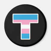 Aimant T Capitale de la Fierté Trans (Devant)