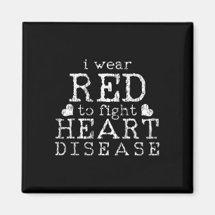 Aimant T Chemise Combattre Maladie cardiaque Teft Red War
