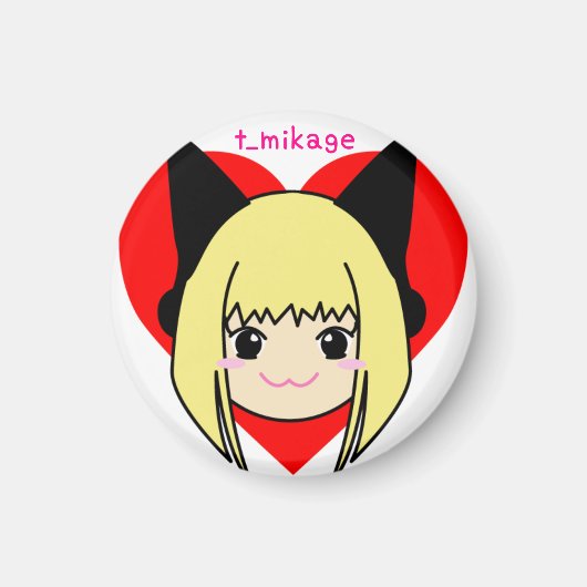 Aimant t_mikage magnetS[heart]/ミカゲマグネットS[heart] マグネット (Devant)