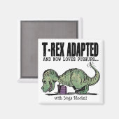 Aimant T-Rex Aime Les Pousses (Recto/Verso)