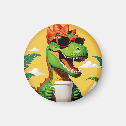 Aimant T-Rex Dinosaur Drôle (Devant)