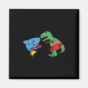 Aimant T-Rex Dinosaure Boxe Poing Requin Drôle Combat