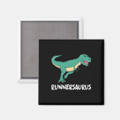 Aimant T-Rex Dinosaure Drôle Exercice Cardio Course  (Recto/Verso)