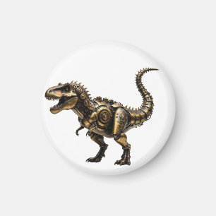 Aimant T-Rex Mech Steampunk – Bête Dino en laiton